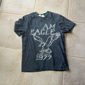 American Eagle Outfitters Dark Gray Graphic Tee